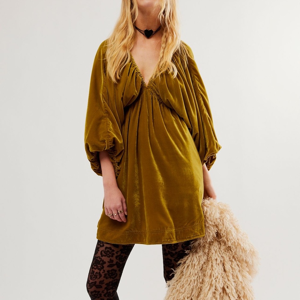 Free People Portia Velvet Mini
